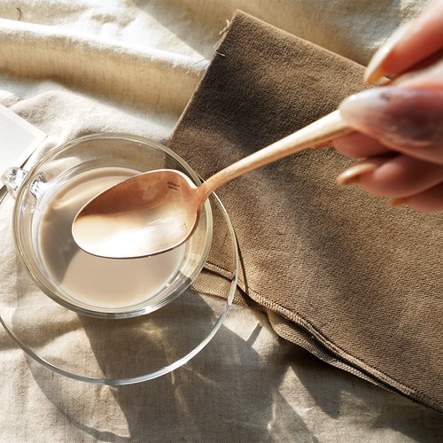 日本Aoyoshi 法式午後湯匙 (玫瑰金、15公分)