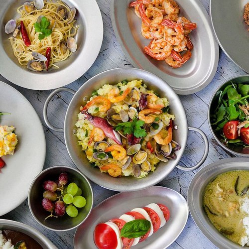 日本Aoyoshi 廚神料理雙耳平底鍋 (銀、32公分)