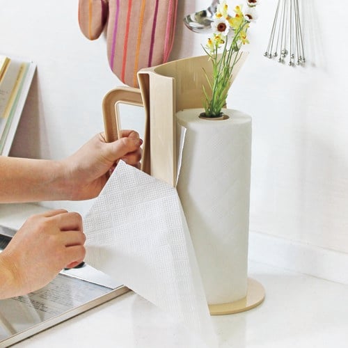 日本 八幡化成 鄉村澆水壺紙巾架 (炭黑、長 20.8 公分)