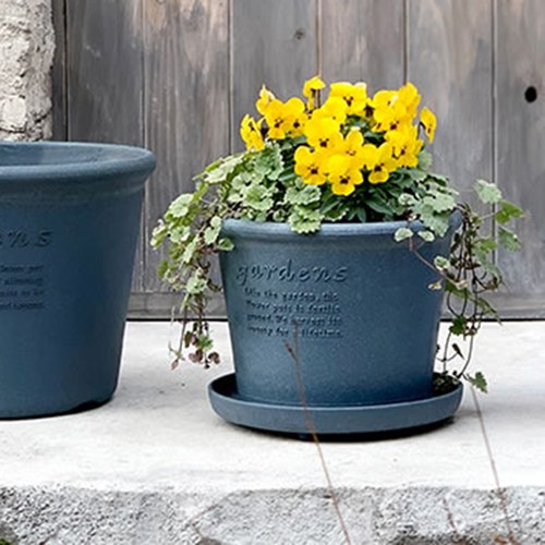 日本 八幡化成 城市農夫淺圓盆 (M號、直徑 18 公分)