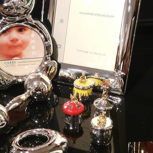 英國Carrs銀器 珍藏彌月禮-甜蜜熊紀念盒