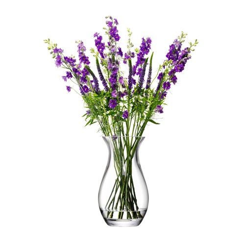 英國LSA 水滴弧底玻璃花器 (清透、高32公分)