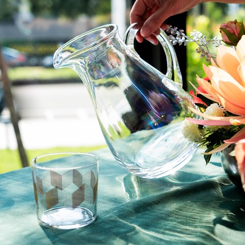 英國LSA 貝殼絢彩玻璃水壺