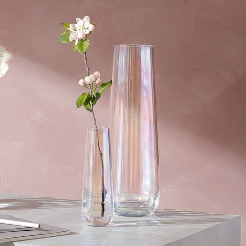 英國LSA 貝殼絢彩水滴弧底花器