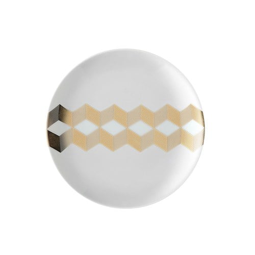 英國LSA 金絲彩帶餐盤4入組 (直徑16公分)