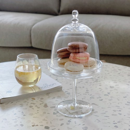 英國LSA 全玻形輪廓拱形蛋糕架 (直徑14公分)