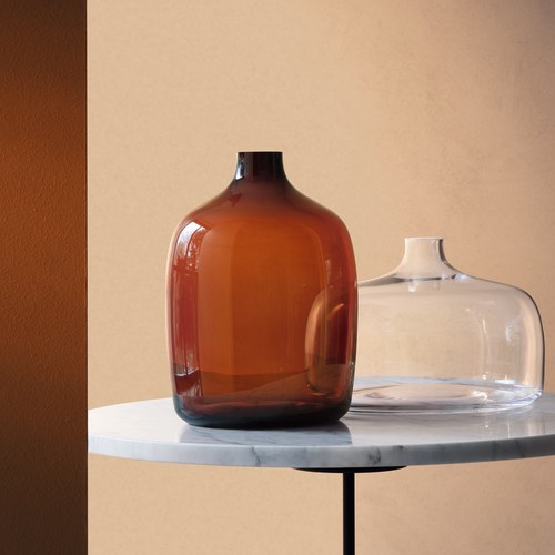 英國LSA 意境・泥炭棕塑口花器 (高27公分)