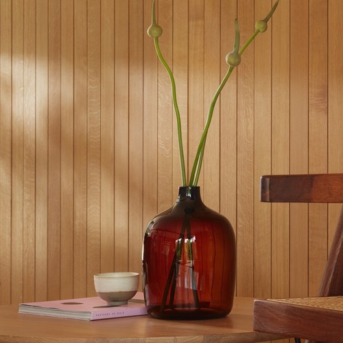 英國LSA 意境・泥炭棕塑口花器 (高27公分)