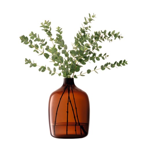 英國LSA 意境・泥炭棕塑口花器 (高27公分)