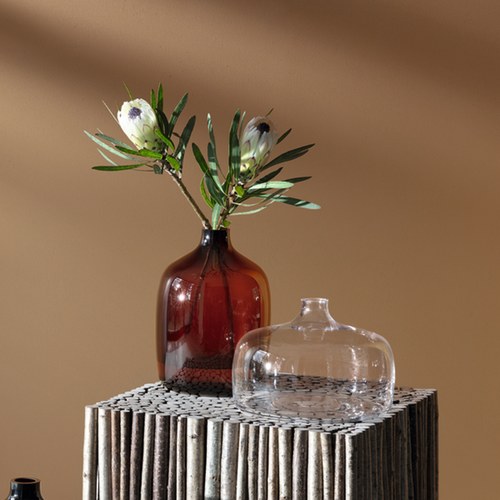 英國LSA 意境・泥炭棕塑口花器 (高27公分)