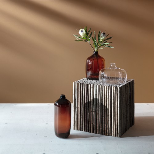 英國LSA 意境・泥炭棕塑口花器 (高27公分)