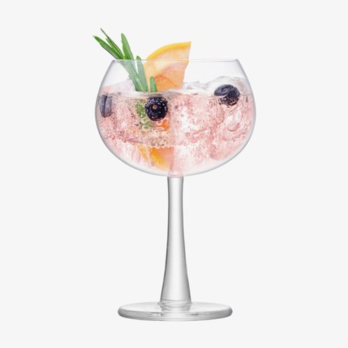 英國LSA琴酒派對球型高腳杯2入組 (透明、420毫升)