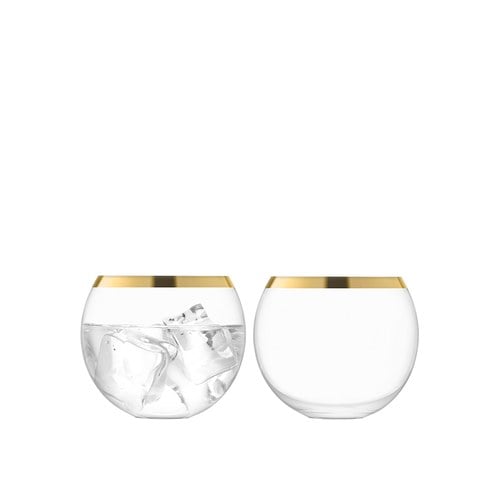 英國LSA 鑲金邊水杯2入組 (330毫升)-LC01