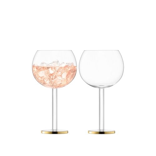 英國LSA 鑲金邊酒杯2入組 (320毫升)-LC03