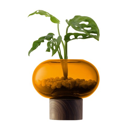 英國LSA 歐式禪風花器 (琥珀、高13.5公分)