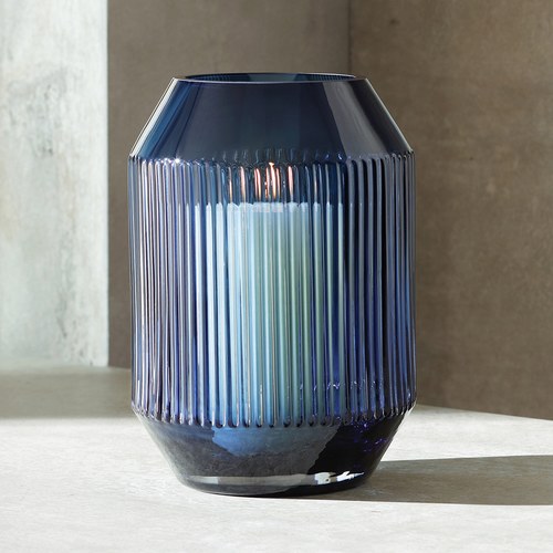 英國LSA 寶石羅馬柱花器 (藍寶石、高26公分)-RT11