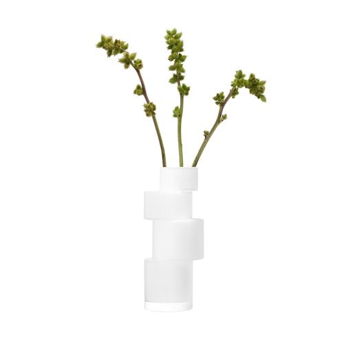 英國LSA 堆疊藝術花器 (霧白、高35公分)-TD06