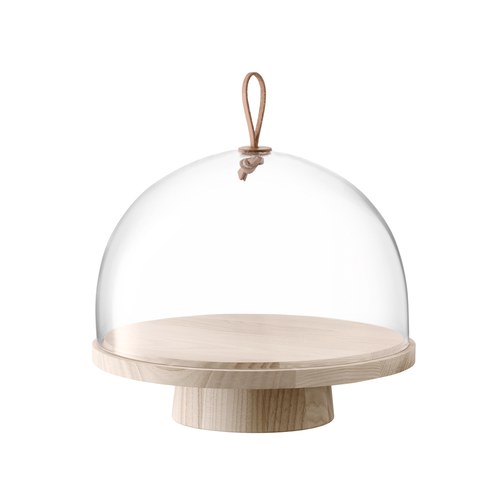 英國LSA 皮把手木底點心盅 (高23公分)-IV12