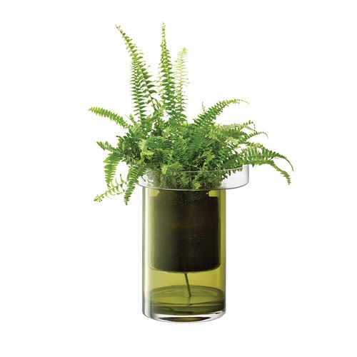 英國LSA 陽臺自動澆水花槽 (橄欖綠、高35公分)-BD03