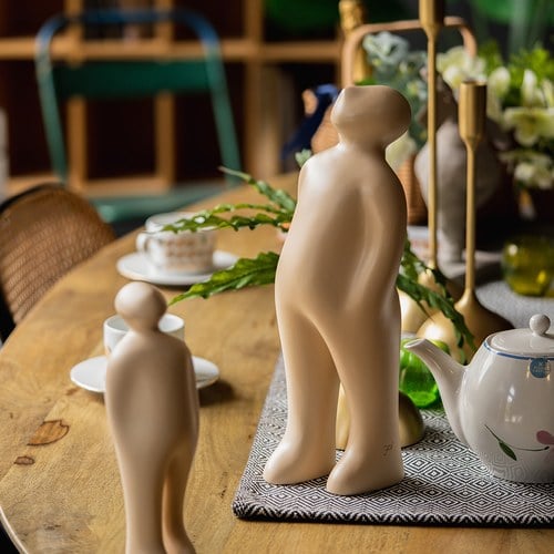 比利時Gardeco藝術擺飾 經典觀賞者 (砂土黃、高38公分)