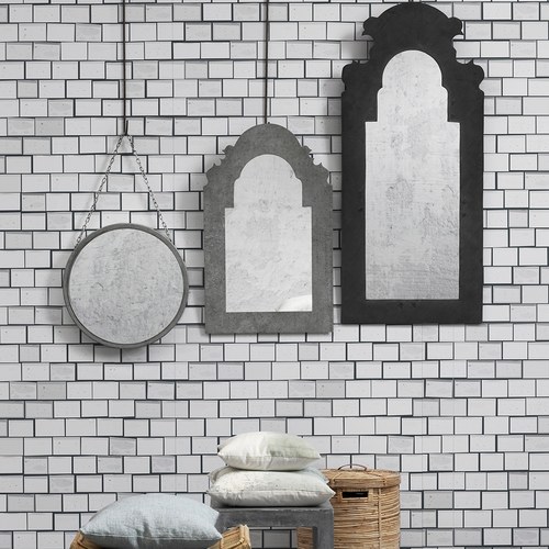 丹麥LeneBjerre 巴洛克式黑色掛鏡