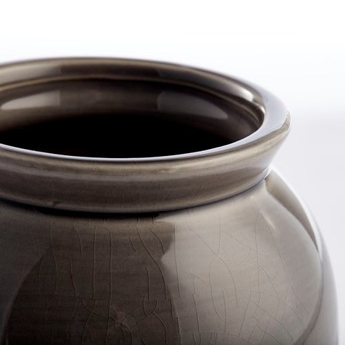 丹麥Lene Bjerre 泡沫浪花陶瓷花器 (煙灰、高15.5公分)