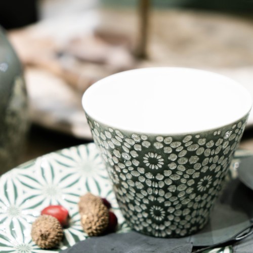 丹麥Lene Bjerre 月桂花環餐碗 (直徑10x8公分)