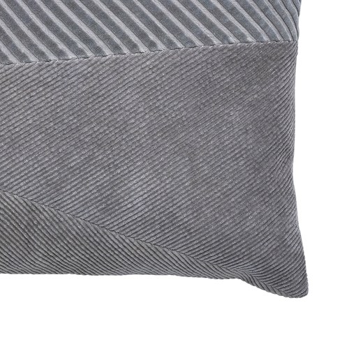 丹麥Lene Bjerre 紳士斜紋短絨靠枕 (灰、60x40公分)