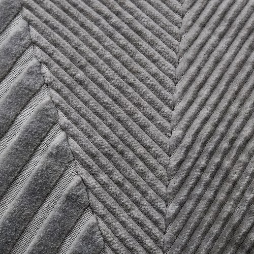 丹麥Lene Bjerre 紳士斜紋短絨靠枕 (灰、60x40公分)