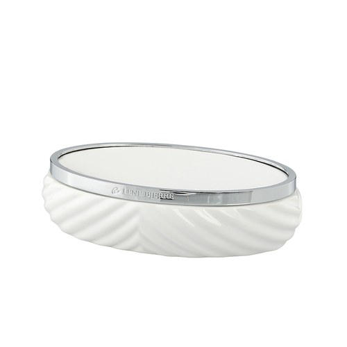 丹麥Lene Bjerre 極簡人字紋肥皂碟 (銀)