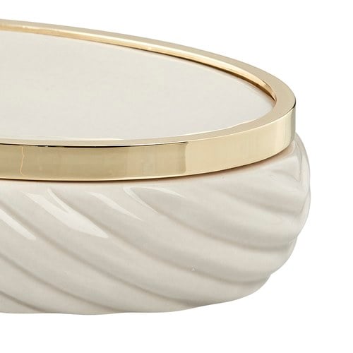 丹麥Lene Bjerre 極簡人字紋肥皂碟 (金)