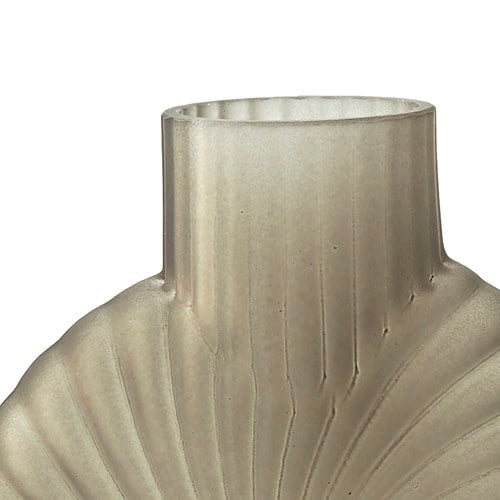 丹麥Lene Bjerre 漩渦螺紋玻璃花器 (高20.5公分)