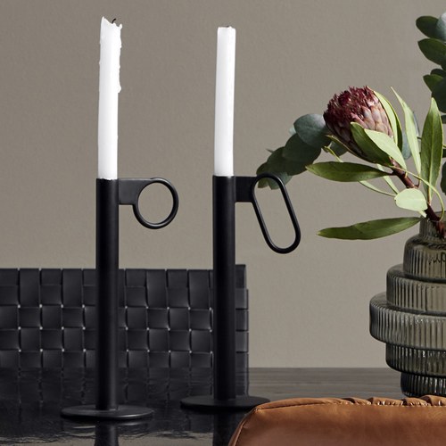 丹麥Nordal 橢圓框工業風支架燭台