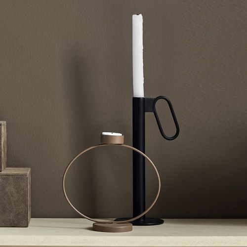 丹麥Nordal 橢圓框工業風支架燭台