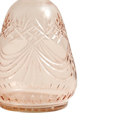 丹麥Nordal 手工切割透彩玻璃醒酒器 (小、玫瑰粉)