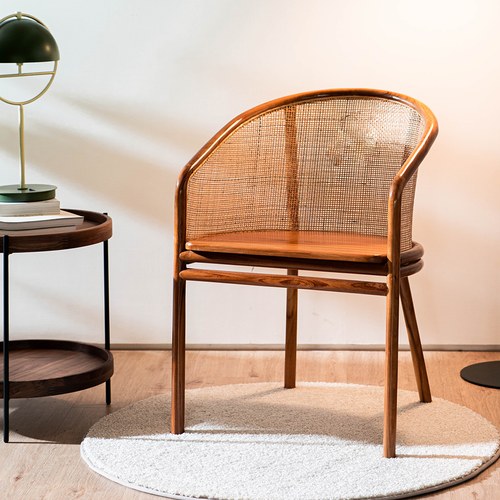 丹麥Nordal Mosso全包覆柚木設計單椅 (淺棕)