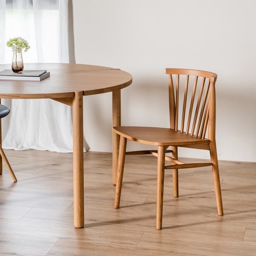 丹麥Tolv Requin 鏤空椅背單椅 (橡木)