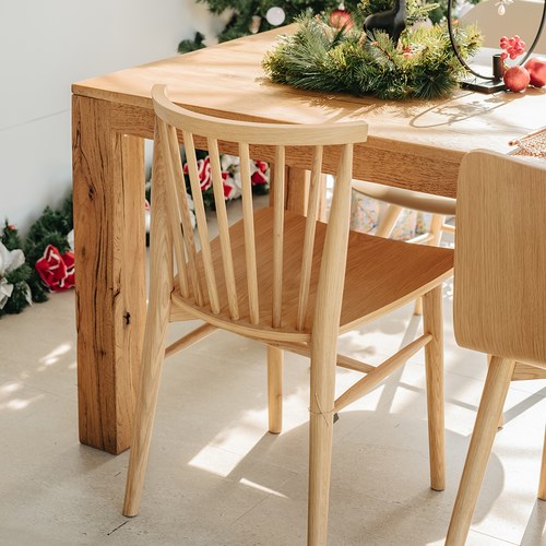 丹麥Tolv Requin 鏤空椅背單椅 (橡木)