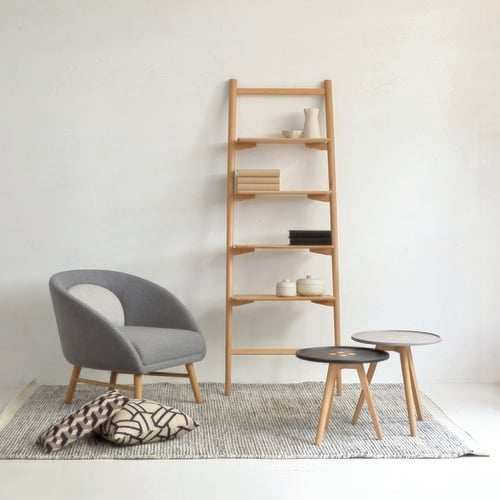 丹麥Tolv 北歐風靠牆梯 (橡木)
