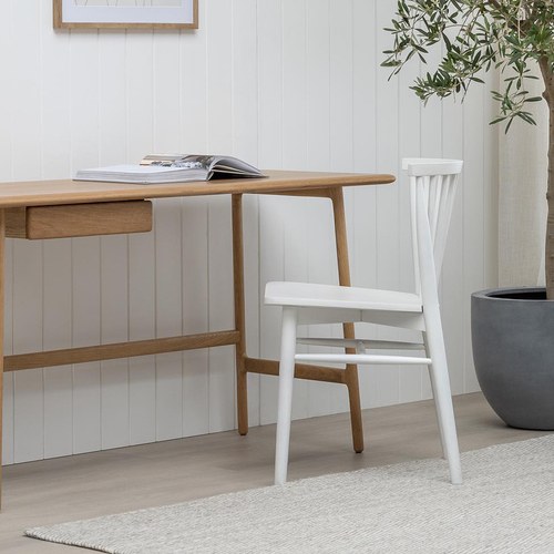 丹麥Tolv Requin 鏤空椅背單椅 (白)