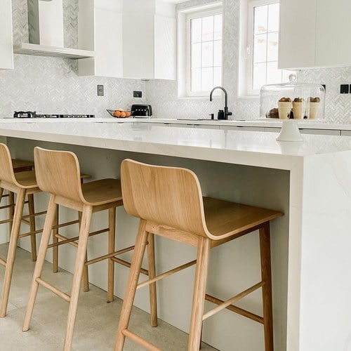 丹麥Tolv Tami 簡約L型高腳吧台椅 (橡木)