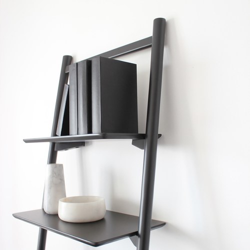 丹麥Tolv 北歐風靠牆梯 (黑)