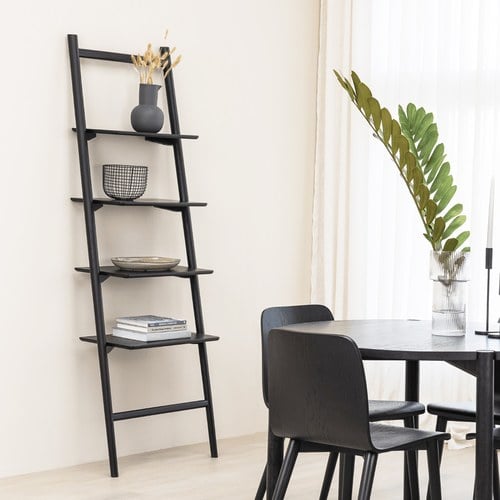 丹麥Tolv 北歐風靠牆梯 (黑)