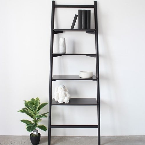 丹麥Tolv 北歐風靠牆梯 (黑)