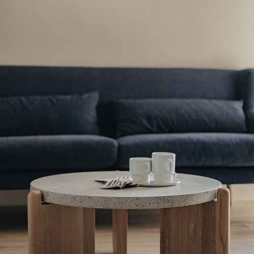 丹麥Tolv 北歐優雅扶手三人沙發 (深藍)