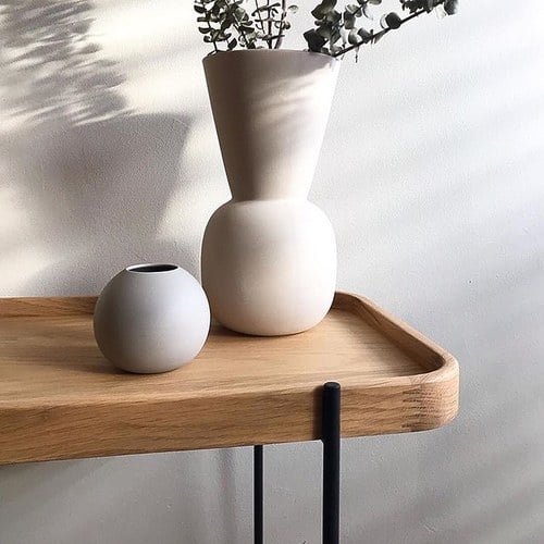 丹麥Tolv Humla 立體邊緣雙層矩形邊桌 (橡木)