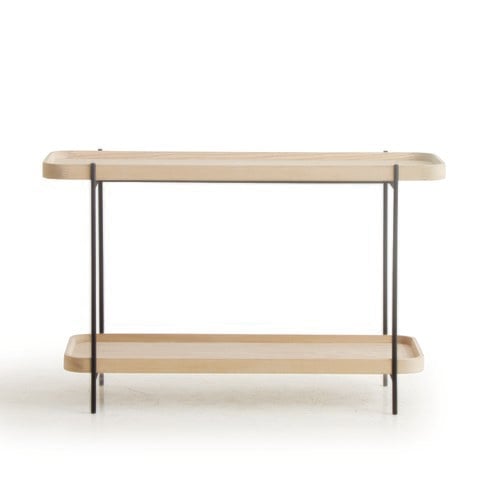 丹麥Tolv Humla 立體邊緣雙層矩形邊桌 (橡木)