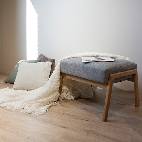 丹麥Tolv 北歐休閒布面椅凳 (灰)