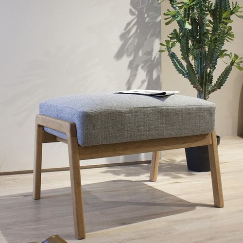 丹麥Tolv 北歐休閒布面椅凳 (灰)