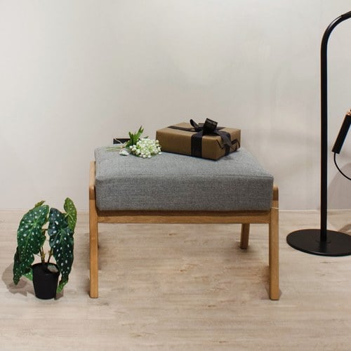 丹麥Tolv 北歐休閒布面椅凳 (灰)